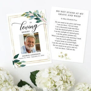Memorial & Funeral Card
