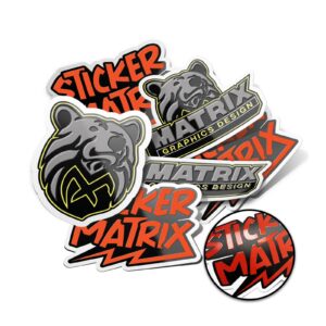 Raised Spot UV Sticker