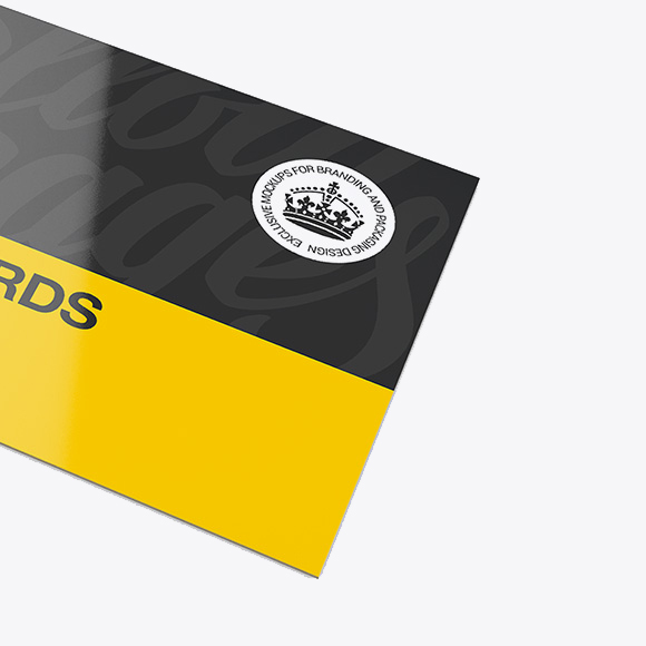 Glossy Business Cards Mockup