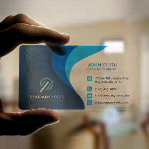 Non Tearable Synthetic Clear - Business Card